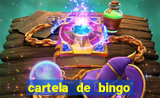 cartela de bingo pra imprimir